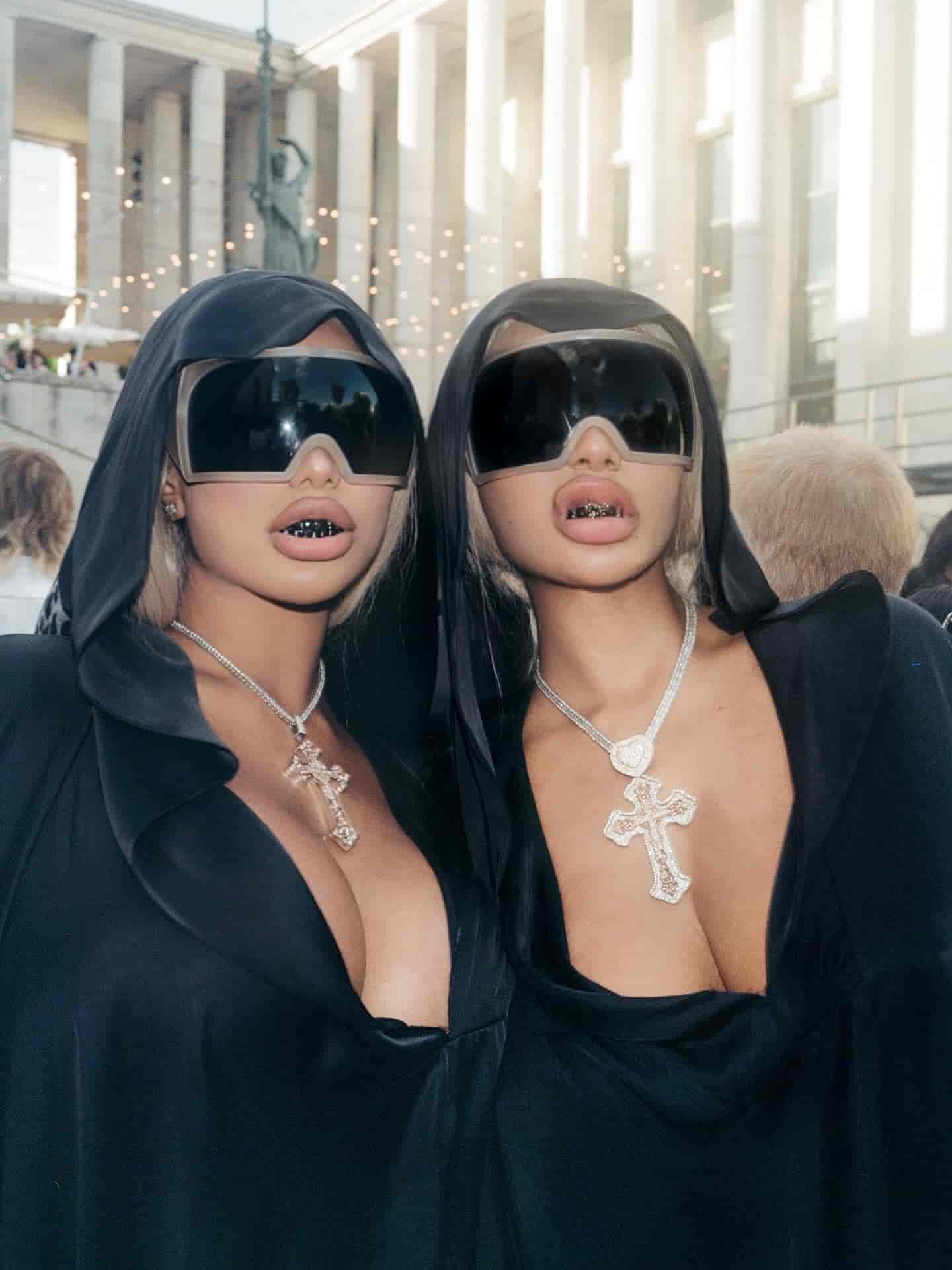 clermont twins sunglass hot boob